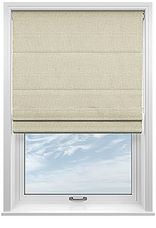 Arundel, Ecru - Twist&Fit Roman Blind